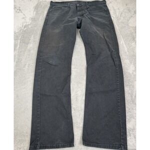 Levis 513 Slim Straight Jeans Men's Size 36x34 Black